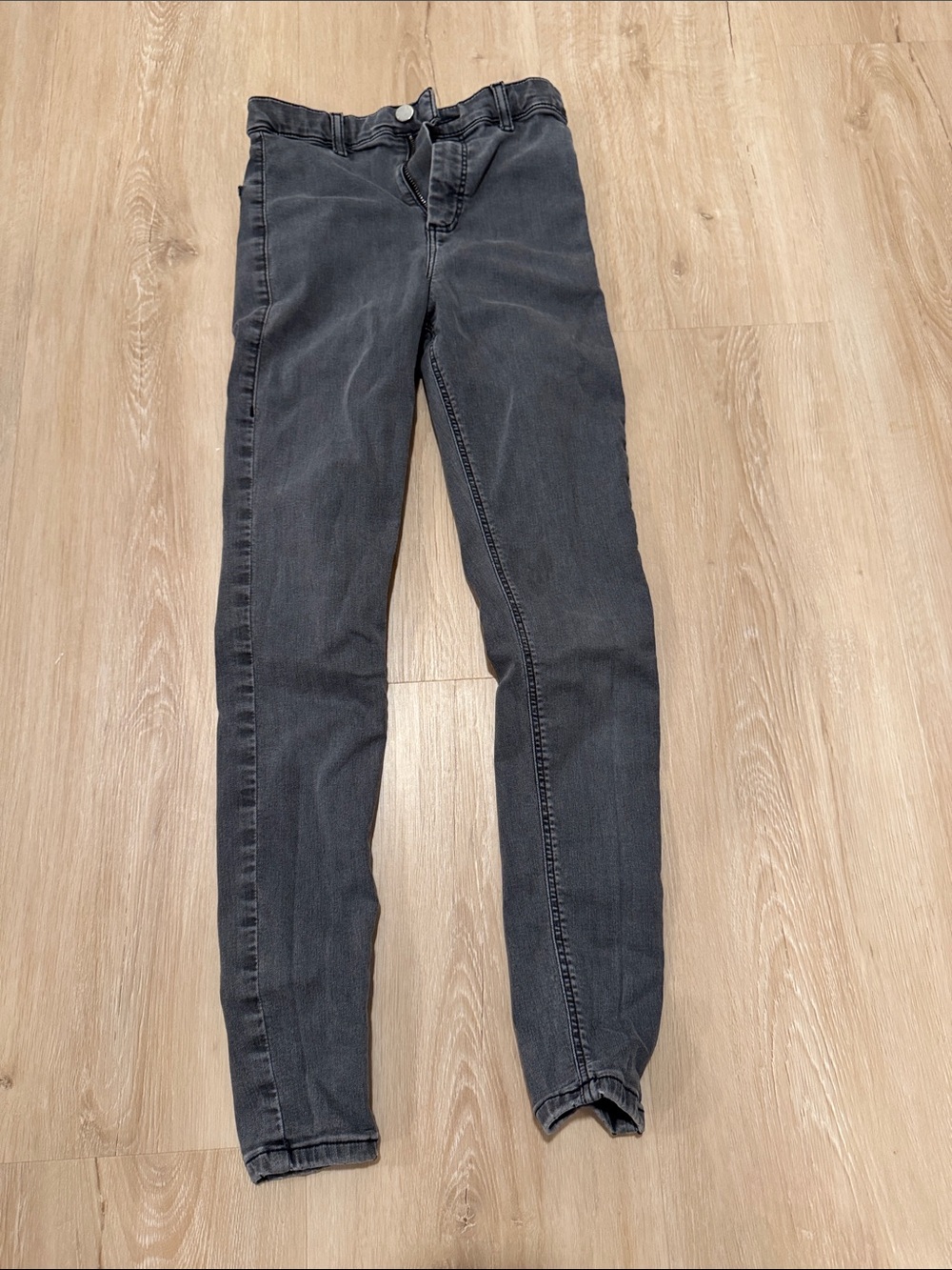 Topshop Charcoal Skinny Jeans Joni Size 26